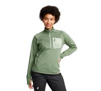 RevolutionRace Evolution Half-Zip Stretch Fleece da Donna, Maglione in Pile per Escursioni e Attività all'Aperto, Dusty Green, M