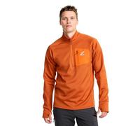 RevolutionRace Evolution Half-Zip Stretch Fleece da Uomo, Maglione in Pile per Escursioni e Attività all'Aperto, Terracotta Brown, L