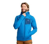 RevolutionRace Evolution Stretch Fleece Hoodie da Uomo, Felpa con Cappuccio con Zip per Escursioni e Attività All'aperto, Classic Blue, L