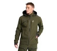 RevolutionRace Hiball Softshell Jacket da Uomo, Giacca da Esterno per Escursionismo, Forest Night, M