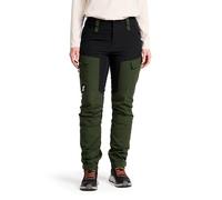 RevolutionRace RVRC GP Pants, Pantaloni da Donna, durevoli per Trekking e Altre attività all'Aria Aperta, Forest Green, S