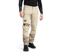 RevolutionRace RVRC GP PRO Stretch Zip-off Pants da Uomo, Pantaloni da Trekking Convertibili per attività all'aperto, Aluminium/Brindle, S