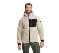 RevolutionRace Sherpa Hoodie da Uomo, Giacca in Pile Ottima per le Escursioni e le Avventure All'aria Aperta, Beige Khaki, S