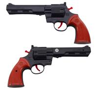 Revolver giocattolo a capsula con suono nero