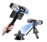 Revopoint MetroY Pro Scanner 3D, Laser Blu Precisione Industriale 34+15+1 | Precisione da 0,01 mm, Scanner Portatile per stampa 3D, a Tutto Campo con 62 Linee di Scansione, Anteprima in Tempo Reale