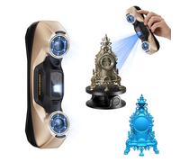 Revopoint MetroY Ultra Scanner 3D, Precisione 0,01 mm Laser Blu, Standard | Alta Velocità a 90 fps, Wi-Fi 6 Wireless, Scansione Esterna, Scansione a Colori per Reverse Engineering e Stampa 3D