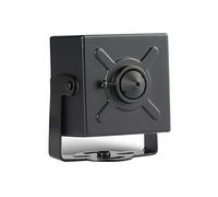 Revotech Mini Telecamera di Sicurezza IP POE, HD 3MP Telecamera da Interni Piccola P2P Lente Stenopeica da 3,7 mm 80 Gradi H.265 Videocamera CCTV(I706-2-P Nera)
