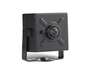 Revotech Mini Telecamera di Sicurezza IP POE, HD 3MP Telecamera da Interni Piccola P2P Lente Stenopeica da 3,7 mm 80 Gradi H.265 Videocamera CCTV(I706-2-P Nera)