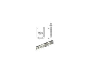 REVOTOOL 42-400042-001 - Chiodi ad ancora AK34, lunghezza 40 mm, zincati tramite galvanizzazione, in plastica, 34°