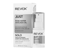 REVOX B77 - Fluido contorno occhi Just Rose Water Avocado Oil, 30 ml, Fluido contorno occhi, Elimina le occhiaie, Idrata in profondità, Riduce rughe e borse, Lenisce la pelle, Migliora l'elasticità