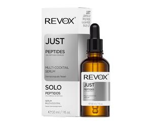 REVOX B77 - Just Peptides, 30 ml, Siero Peptidico Viso, Multi-Cocktail, Rassodante e Anti-Età, Riduce Rughe e Linee di Espressione, Migliora l'Elasticità, Idratazione Profonda, Tutti i Tipi di Pelle
