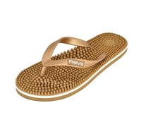 Revs - Lights - Infradito per massaggio riflessologico maschile e femminile, Oro classico 36EU