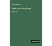 Revue catholique d'Alsace: 1882-1883
