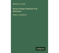 Revue critique d'histoire et de littérature: Année 11, Semestre 2