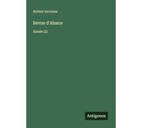 Revue d'Alsace: Année 22