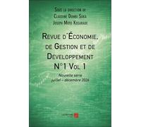 Revue d'Économie, de Gestion et de Développement N°1 Vol 1: Nouvelle série, Numéro 1, Volume 1, juillet - décembre 2026
