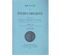 Revue des études grecques: Janvier-Juin 2002, 115-1