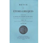 Revue des études grecques: Janvier-Juin 2003, 116-1