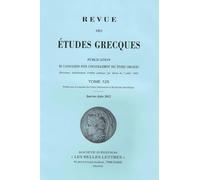 Revue des études grecques: Janvier-Juin 2012, 125-1