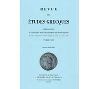 Revue des études grecques: Janvier-Juin 2016, 129-1