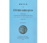 Revue des études grecques: Janvier-Juin 2020, 133-1