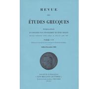 Revue des études grecques: Juillet-Décembre 2004, 117-2