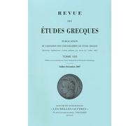 Revue des études grecques: Juillet-Décembre 2007, 120-2