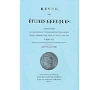 Revue des études grecques: Juillet-Décembre 2008, 121-2