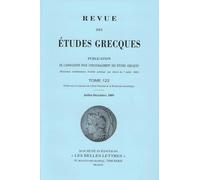 Revue des études grecques: Juillet-Décembre 2009, 122-2