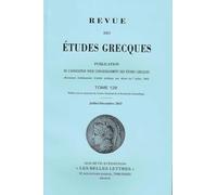 Revue des études grecques: Juillet-Décembre 2015, 128-2