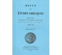 Revue des études grecques: Juillet-Décembre 2017, 130-2