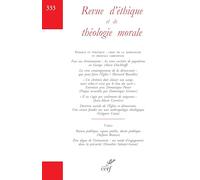 Revue d'éthique et de théologie morale 333