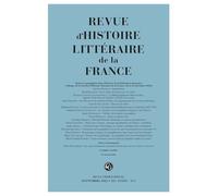 Revue d'histoire littéraire de la france 2025 - 3, 125e année, n 3 - varia