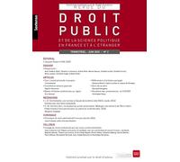 Revue du Droit Public 02/2025: 2 et de la science politique en France et à l'étranger