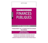 Revue française de Finances Publiques N° 171-2025
