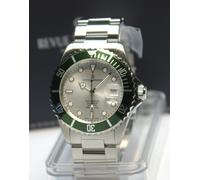 Revue Thommen DIVER (300 m) automatico argento/verde ref.: 17571.2124 mai...