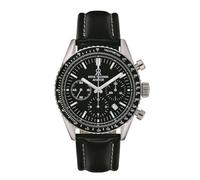 Revue Thommen Orologio da polso da uomo Automatic Aviator 42 mm cronografo cinturino in pelle 17000.6537, cinghia