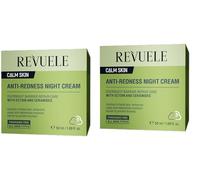 REVUELE Crema notte anti-arrossamento, confezione da 2 pezzi, 2 x 50 ml