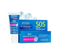 REVUELE No Problem Acido Salicilico S,O,S Spot Treatment Gel Cosmetico Naturale con Forme Bioattive e Materie Prime, 25ml - Trattamento Brufoli, Anti-Imperfezioni, Lenitivo, Riduce Rossori