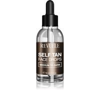 Revuele Paradise Bronze Self Tan Face Drops gocce autoabbronzanti per il viso colore Medium To Dark 30 ml
