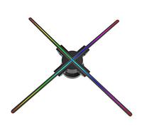 REVVOL Proiettore a ventaglio con Ologramma 3D 23,62" 3D Hologram Fan Video Advertising Projector Lampada for Imaging olografico Supporto Immagini e Video Display pubblicitario Fan