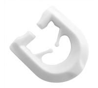rewagi 100 guide a T per binari a T - bianco, nero, marrone, beige - ganci per tenda, ganci sovrapposti, ganci pieghevoli (bianco)