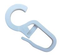 Rewagi, 50-200 ganci per tende con occhiello da 10 mm, colore bianco, da giardino, di alta qualità, bianco, 100 Pezzi