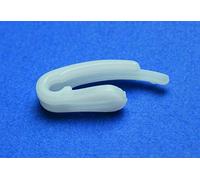 rewagi Ganci per tende - Doppia lunghezza 28 mm per nastri pieghevoli, ganci pieghevoli, ganci sovrapposti, accessori per tende, colore bianco, nero, 25, 50, 100, 200, 500, 1000 pezzi (bianco, 25