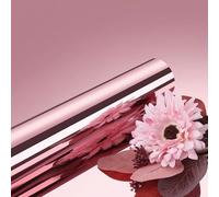 ReWallpaper Adesivo a Specchio Rosa Pellicola Adesiva per Mobili Specchi Rotolo Carta Specchiata Adesiva per Frigorifero Decorativi Porte Armadio Rosa Carta Da Parati Effetto Specchio Muro 40CMx3M