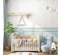 ReWallpaper Carta Da Parati Adesiva Muro Velluto 44.5CMx7M Bianco Velluto Adesivo per Rivestimento Camera Da Letto Soggiorno Carta Vellutata Bianco per Mobili Rotolo Autoadesivo Tessuto Floccata