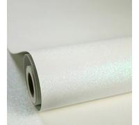 ReWallpaper Carta Da Parati Bianca Glitterata Carta Adesiva per Mobili Armadio Bianco Pellicola Glitter Adesiva 40CMx3M Rotolo Vinile Adesivo Decorativo Glitter per Frigo Porta Bricolage