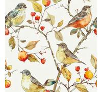 ReWallpaper Carta Da Parati Uccelli e Fiori Pellicola 44.3CMX2M