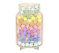 Reward Jar for Classroom Behavior Guidance, 45 Star Incentive Container for Positive Reinforcement, Reading Motivation Tool for Teachers Parenting Strategy Aid 15x25cm