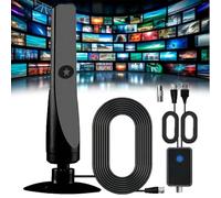 Rewave TV Antenna 2024 - Antenna via cavo per interni con amplificatore di segnale, supporta Smart TV 4K Full HD (1 pz)